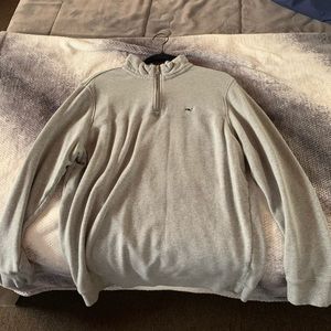 Men's Vineyard Vines Grey Quarter zip/ pullover